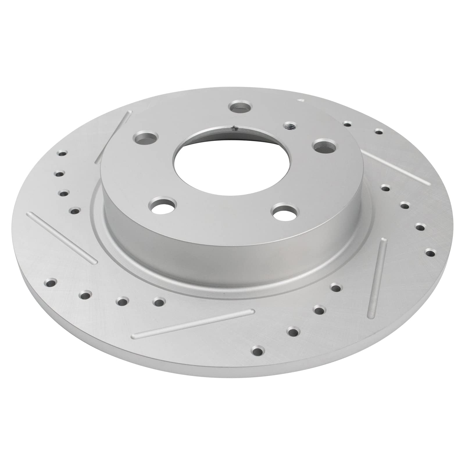 Trq Rear Performance Brake Rotors Set Premium G-Coated Compatible With 2014-2022 Mazda 3 2019-2021 Cx-3 2020-2022 Cx-30