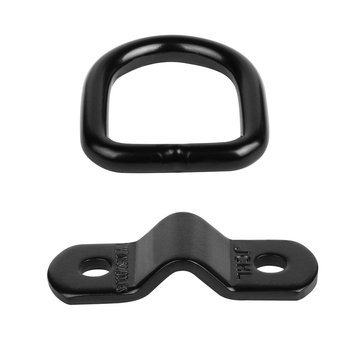Jchl D Rings Tie Down Anchors Hooks For Trailer Truck Bed Bracket Enclosed Points Pickup Camper Surface Mount D-Ring Heavy Duty 1/4 2400 Pound Capacity (4-Pack)