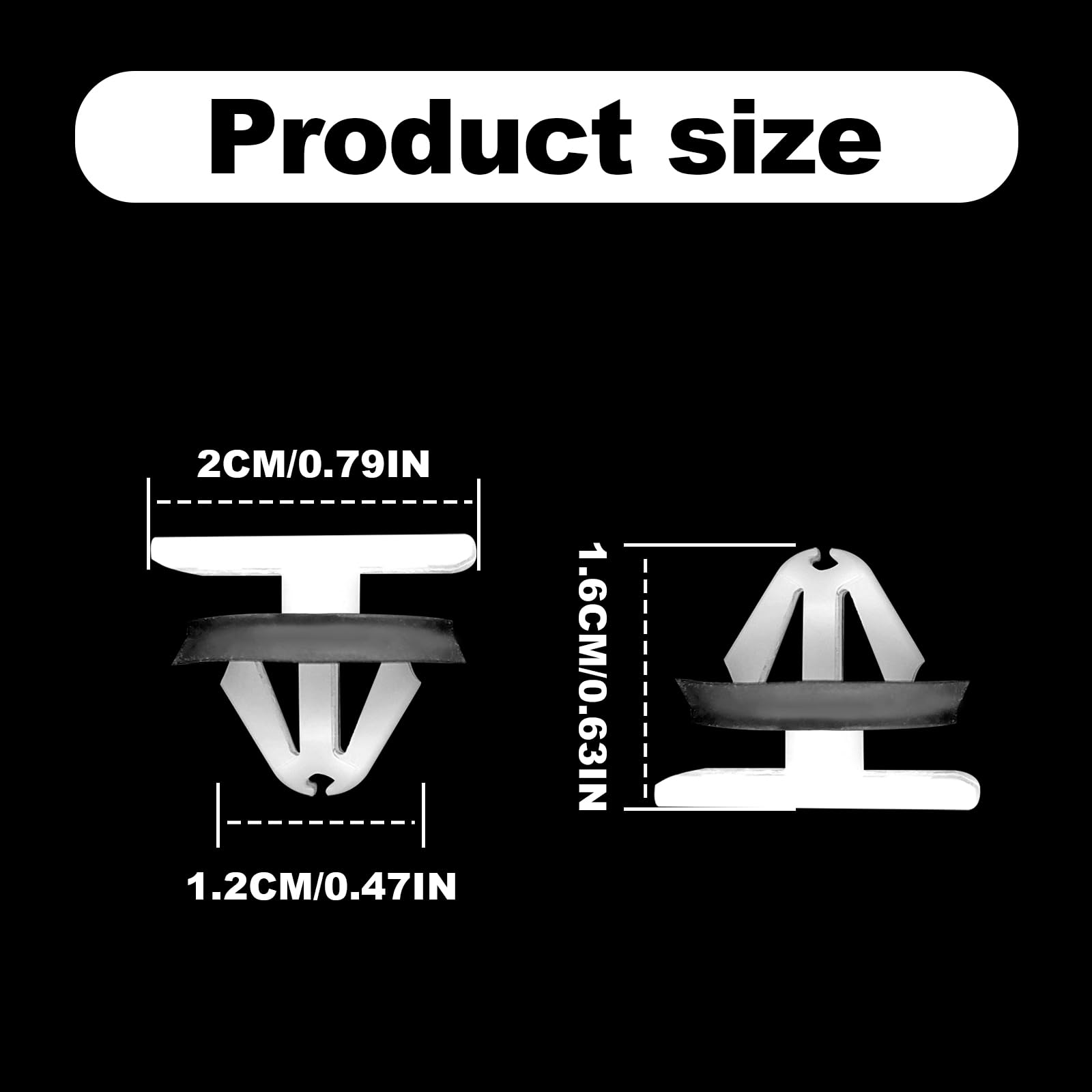 30 PCS Rocker Panel Moulding Clip, Panel Retainer Clip Replacement for GM Chevrolet Equinox Cruze Buick GMC Impala Sonic Acadia
