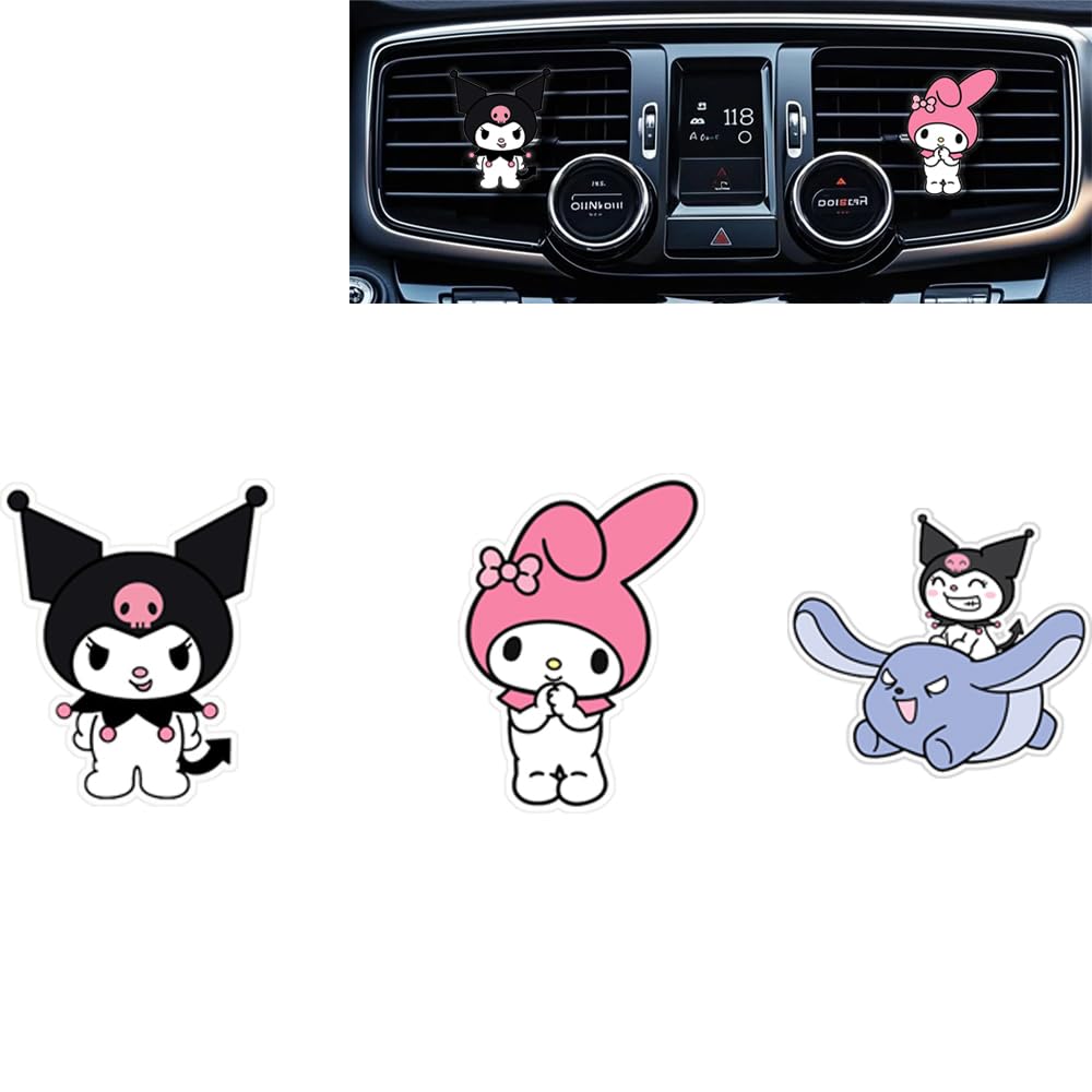 Cute Car Air Freshener Clips,Kitty Car Vent Clip,Car Vent Decoration Accessories,Auto Air Conditioner Clip,Automotive Interior D