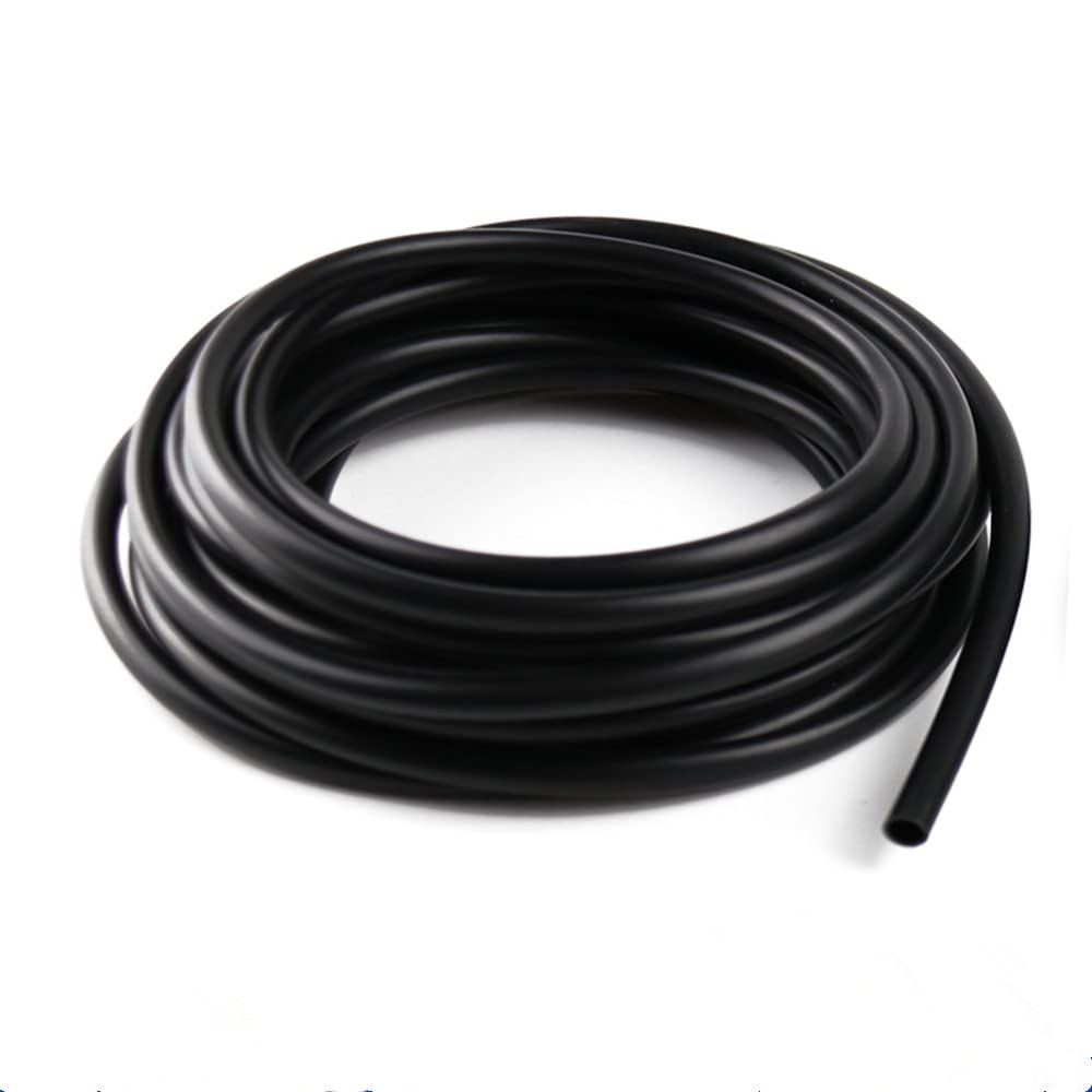 Aotokoop 5/32'' Silicone Vacuum Tubing, Id 4Mm Vacuum Hose Automotive Universal, High Temp Rubber Hose 10 Feet (3 Meter) Per Rol