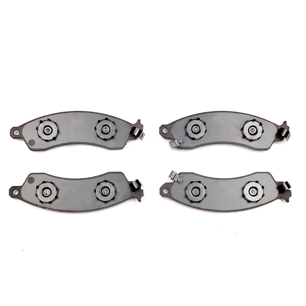 Cciyu D412 Front Semi-Metallic Disc Brake Pads Kit For Chevrolet Camaro 1988-1991,For Chevrolet Corvette 1988-1996,For Pontiac F
