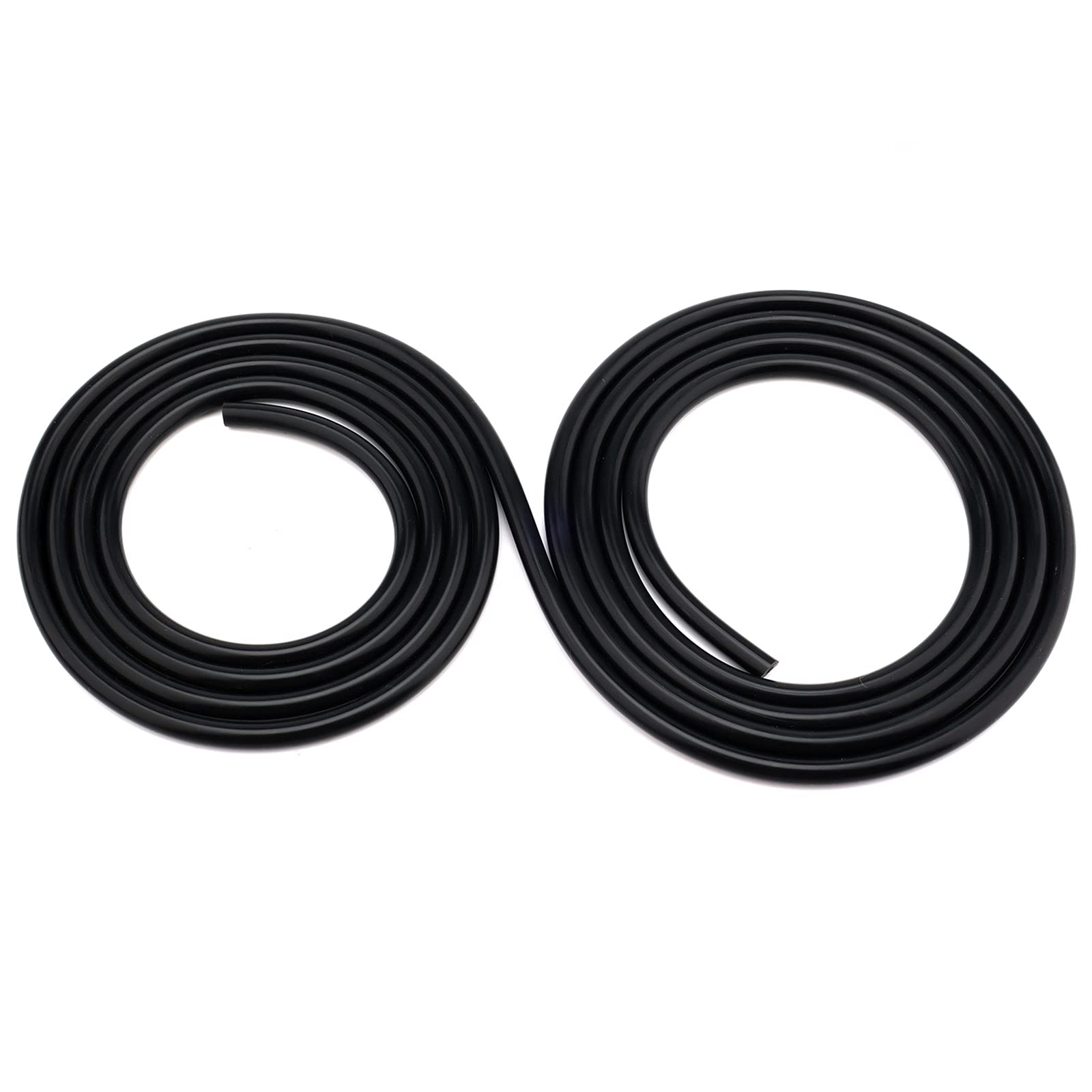 Aiex 1/8Inch Inner Diameter 10Ft High Temperature Silicone Vacuum Tubing Hose, High Performance Automotive Replacement Vacuum Hose Line For Vehicle Radiator Use (Black, 3Mm)