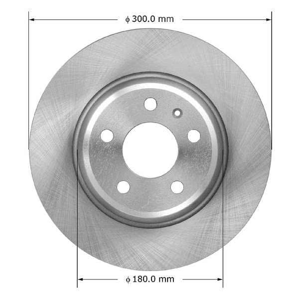 Bendix Premium Prt5993 Rear Brake Rotor For Select Models Audi A4, A4 Quattro, A5, A5 Sportback, A6, A6 Allroad, Q5