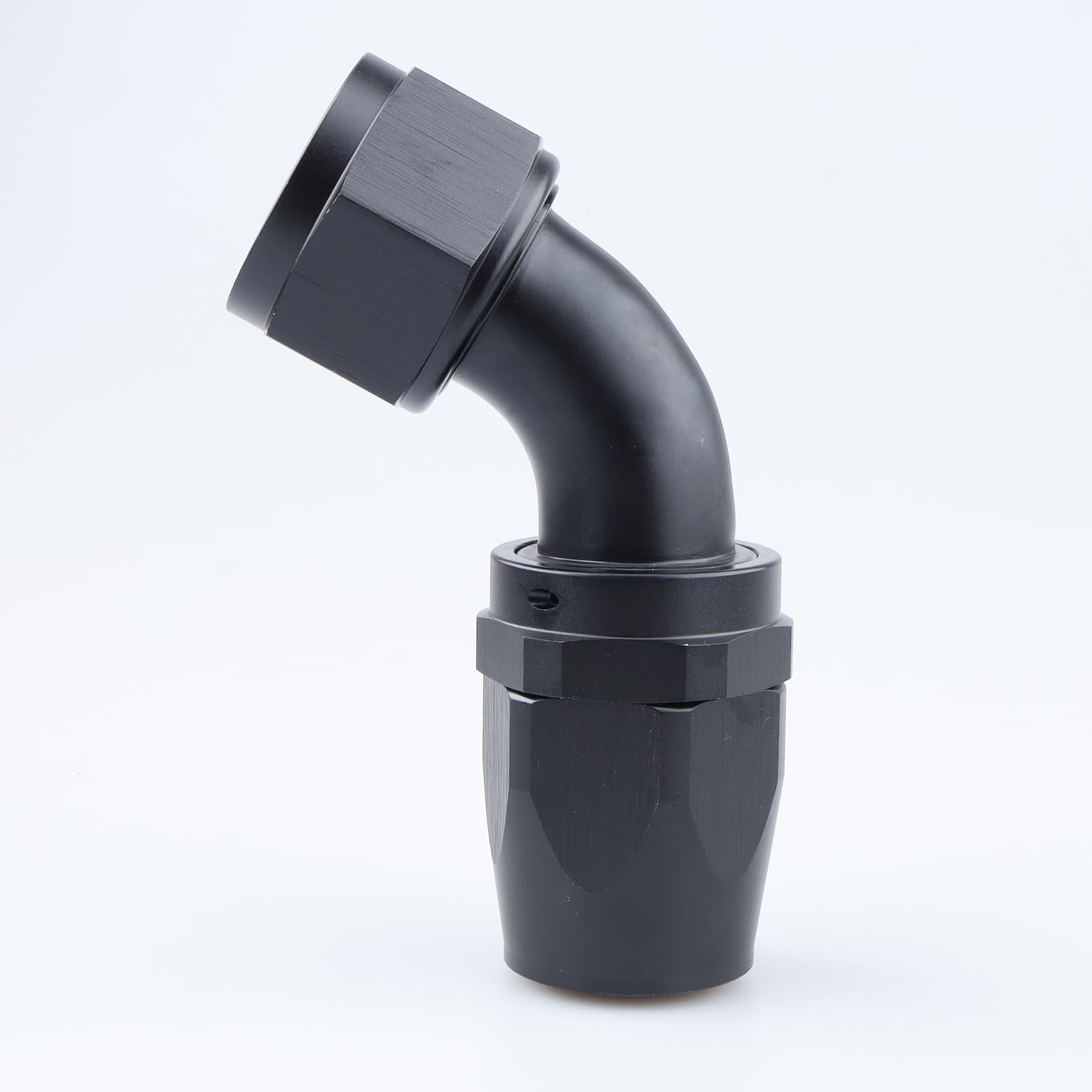 AC PERFORMANCE -16 AN 60 Degree Swivel Hose End Fitting Tight Radius Aluminum Black