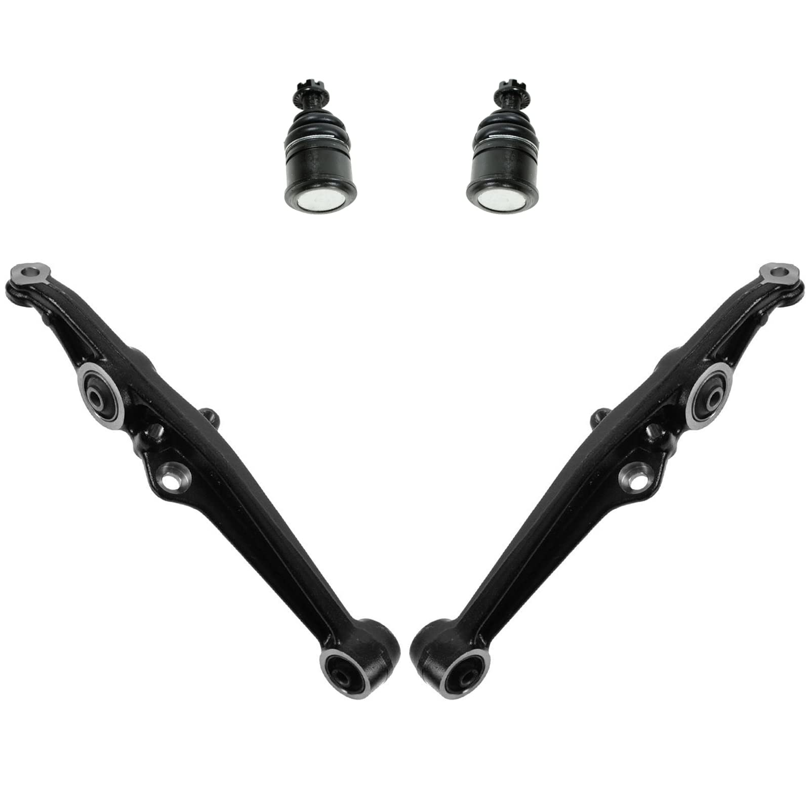 TRQ Front Lower Control Arm with Ball Joint Set Compatible with 1988-1991 Honda Civic CRX