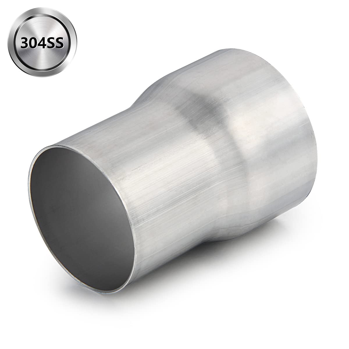 A-Karck Exhaust Adapter Connector 2.5'' Od To 3'' Id, Exhaust Pipe Reducer 304 Stainless Steel, 4'' Overall Length