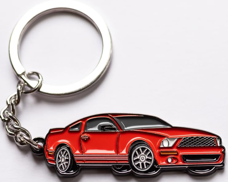 Whitaker World LLC 05-09 mustang keychain (Torch Red)