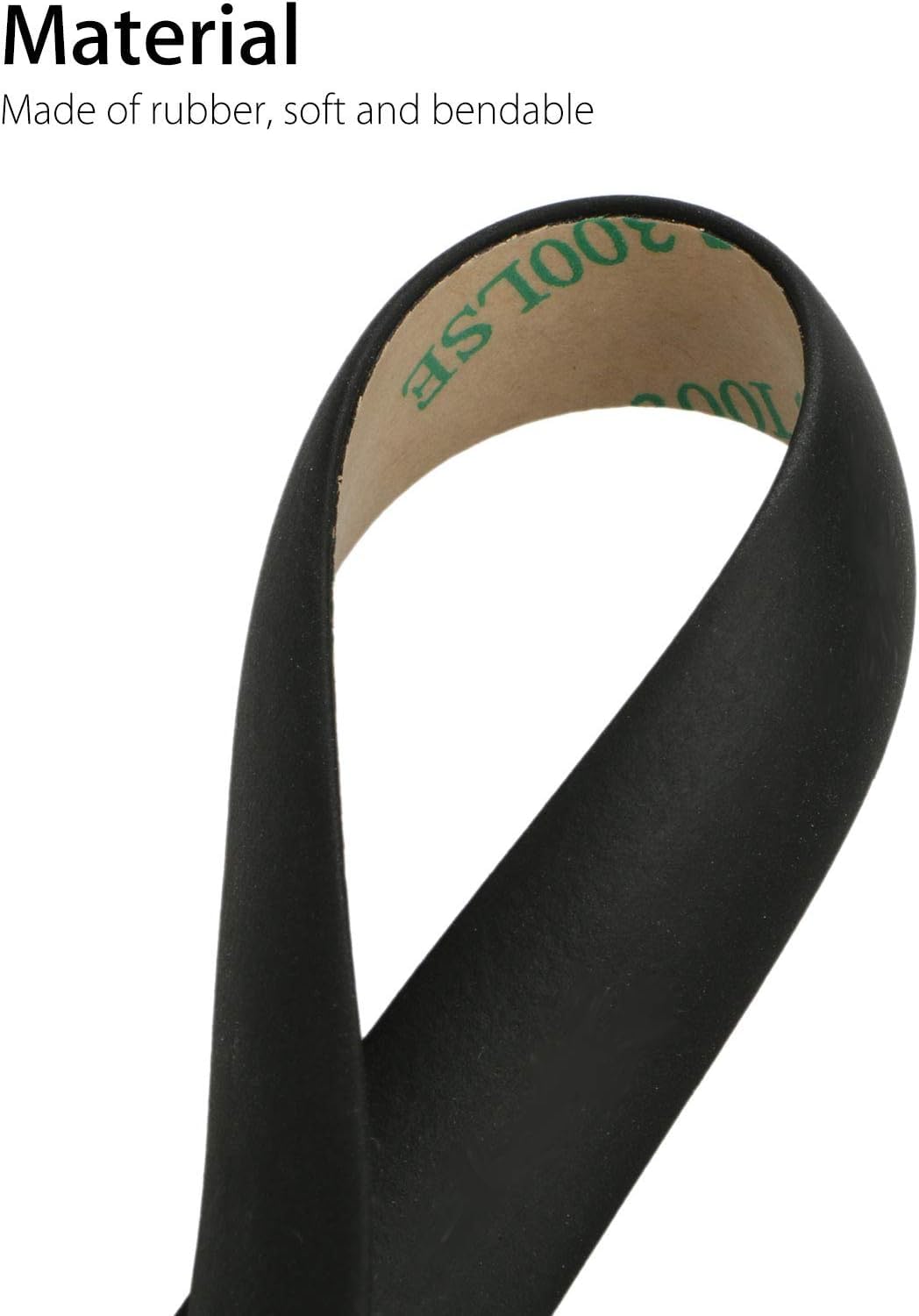 Eeekit 5M/16Ft Auto Seal Weather Stripping, Rubber Sealing Strip Trim Cover, Car Weather Stripping For Car Front Rear Windshield Sliding Doors