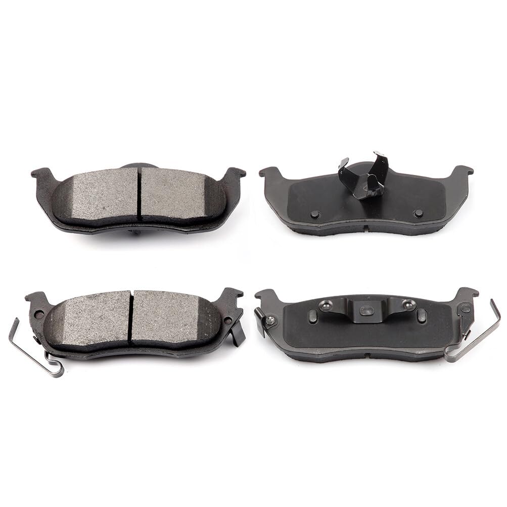 Cciyu D1041 Rear Semi-Metallic Disc Brake Pads Kit For Nissan Armada 2005-2015 2017-2018,For Nissan Pathfinder Armada 2004 4Pcs