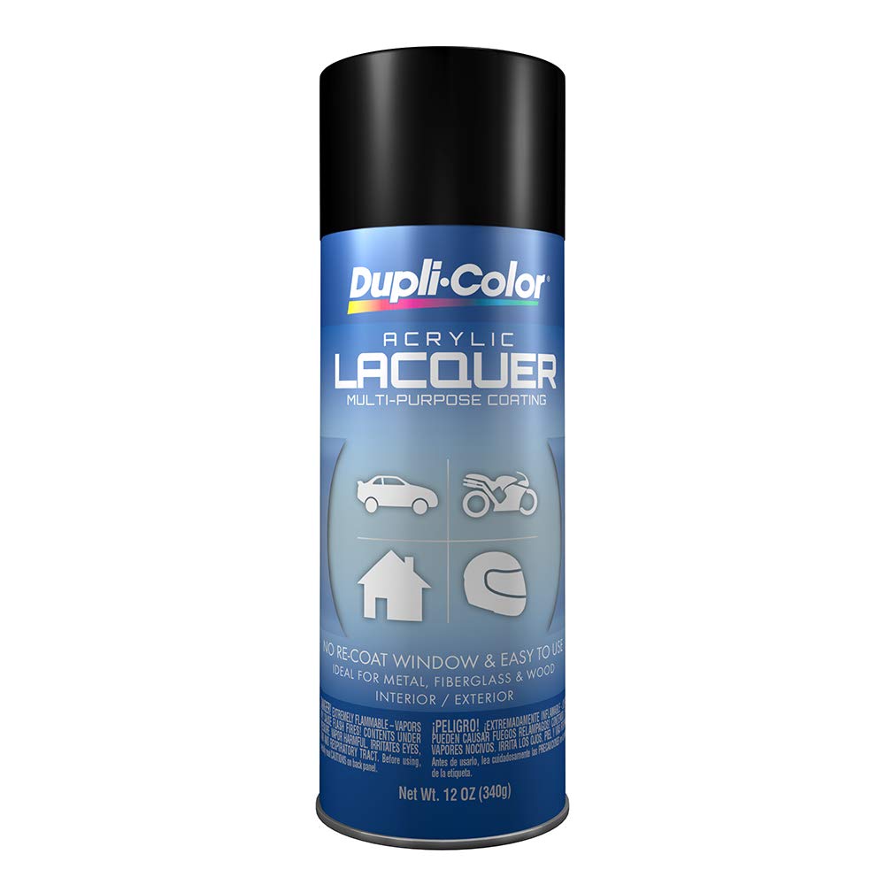 DupliColor VHT Lacquer SEMIGloss Black, 12 Ounce