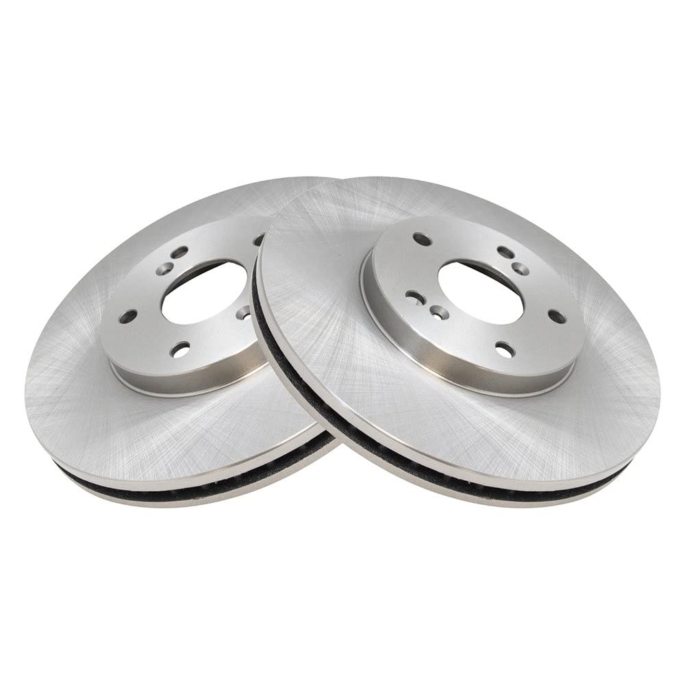 Trq Front Brake Rotors Set Vented Compatible With 2001-2003 Acura Cl 2001-2006 Mdx 1999-2008 Tl 2004-2014 Tsx 2003-2012 Honda Ac