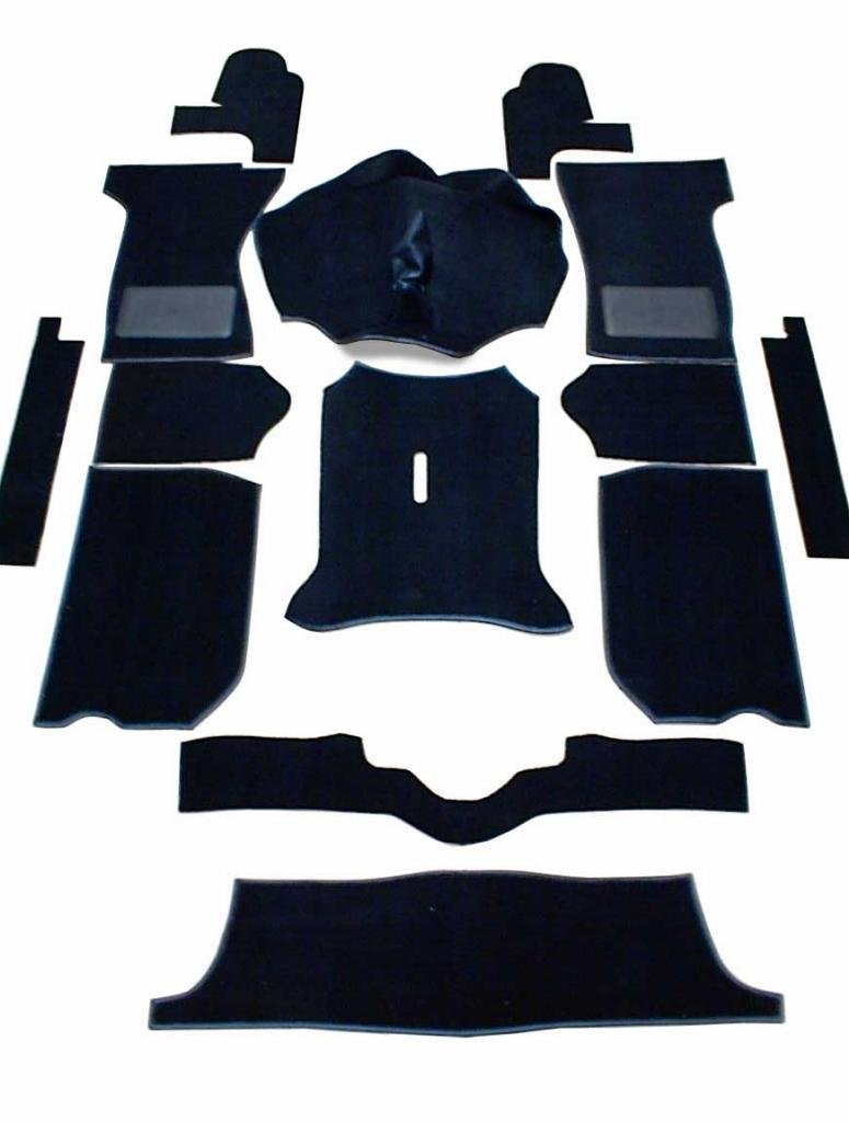 Carrelli Complete Replacement Interior Carpet Kit Black For Triumph Spitfire 1300 & 1500