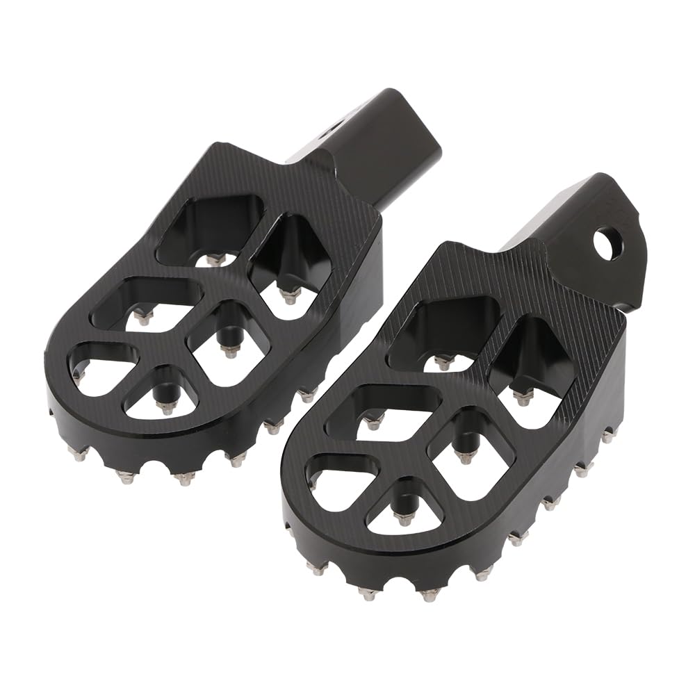 IUVWISN CNC Aluminum Motorcycle Footpegs, Wider Design, Black, Model WX11142009 for Surron Sur Ron E-Ride Pro & Talaria Electric Dirt Bikes