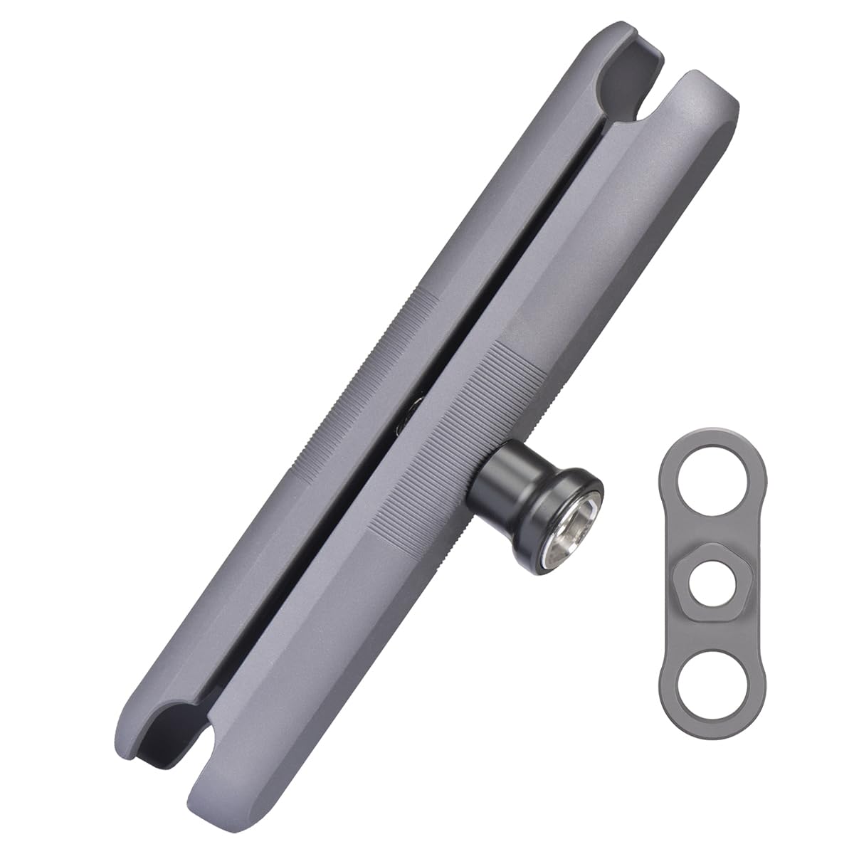 FANAUE Aluminum Alloy Double Socket Arm, Anti-Theft 1 Ball Adapters Compatible with RAM Mounts B Size Ball Head and 25mm Ball Bi