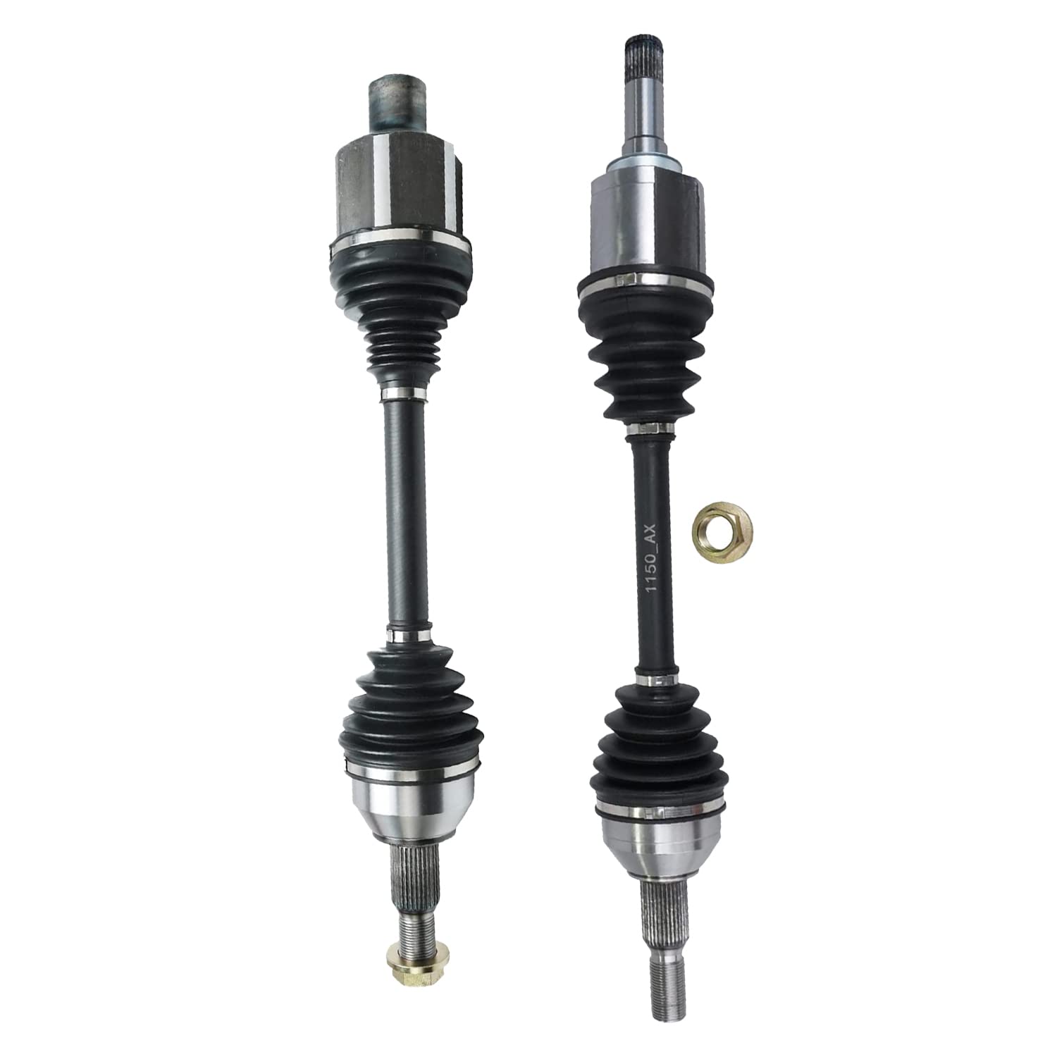 Detroit Axle - Front CV Axles for Buick Enclave Chevy Traverse GMC Acadia Limited Saturn Outlook 2 CV Axle Shafts Set Replacemen
