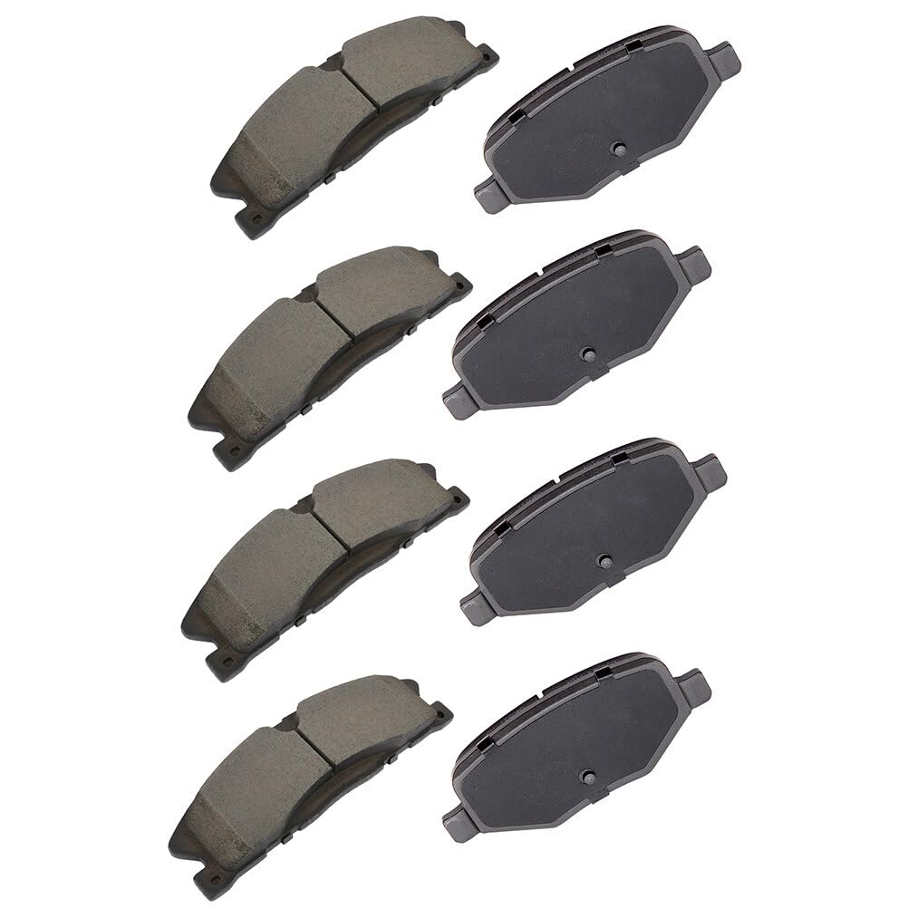 Cciyu D1611 D1377 Front & Rear Ceramic Disc Brake Pads Kit For Ford Explorer Flex For Lincoln Mkt 8Pcs