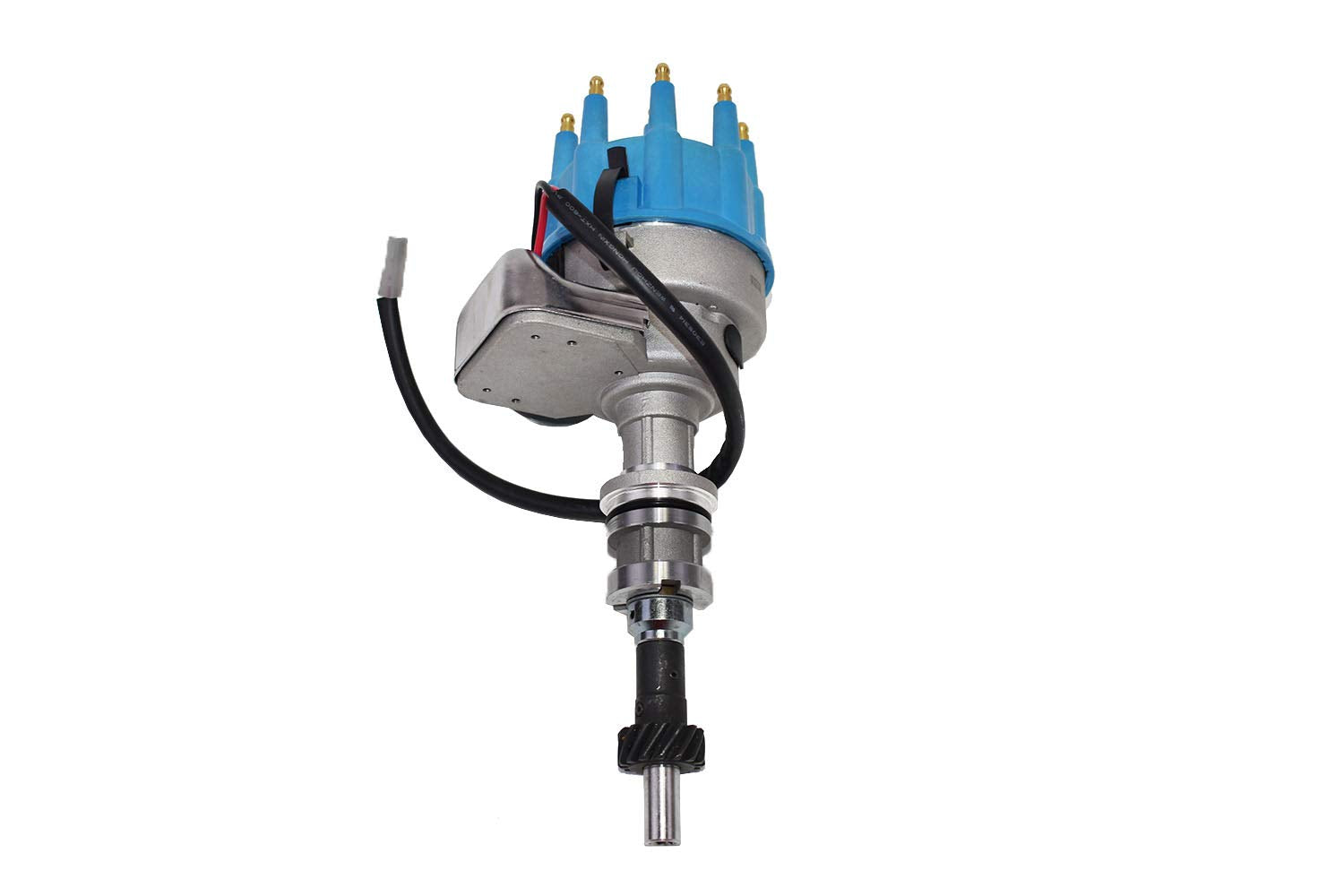 A-Team Performance - R2R Ready 2 Run Complete Distributor - Compatible With Small Block Ford Sbf 351W Two-Wire Installation Blue