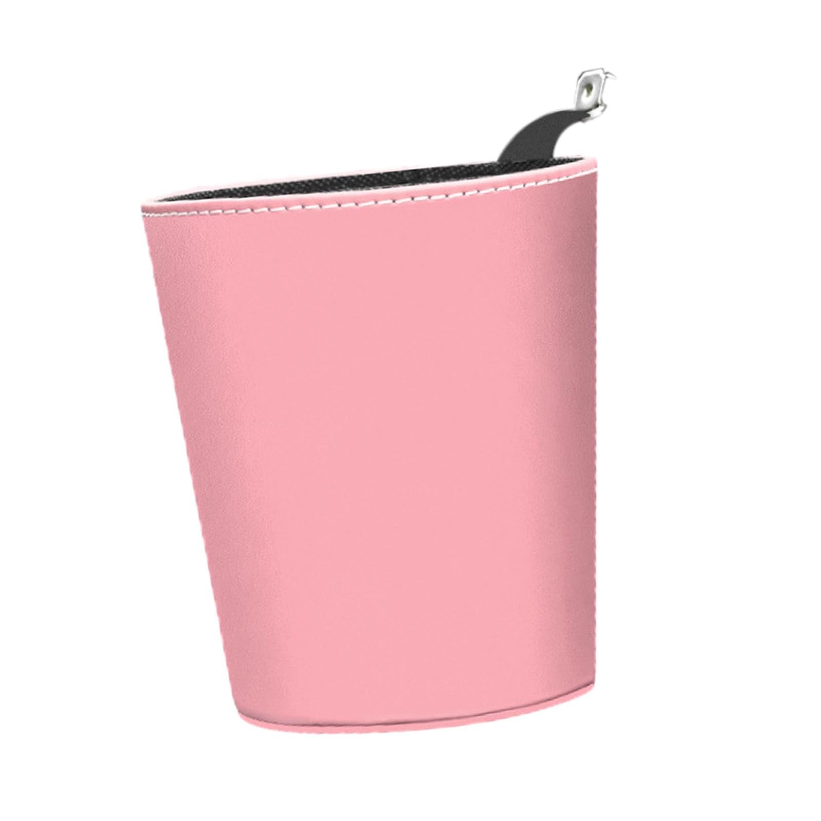 ECOMISTIQ Car Trash Bin Can Durable Interior Accessory Multifunctional Organizer Pink | Cans & Wastebaskets Household Supplies C