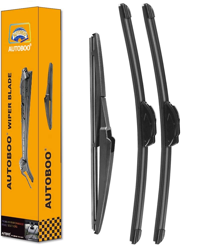 Autoboo 26''+20'' Windshield Wipers With 12'' Rear Wiper Blade Replacement For Toyota Highlander 2019 2018 2017 2016 2015 2014 2
