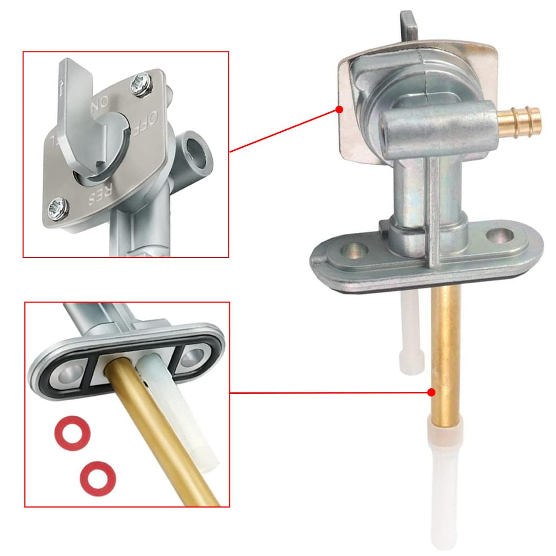 Earlyred Fuel Gas Switch Petcock Line for Yamaha TTR 90 125 225 230 250 Timberwolf Bear Tracker Big Bear 250 Grizzly Raptor Warr
