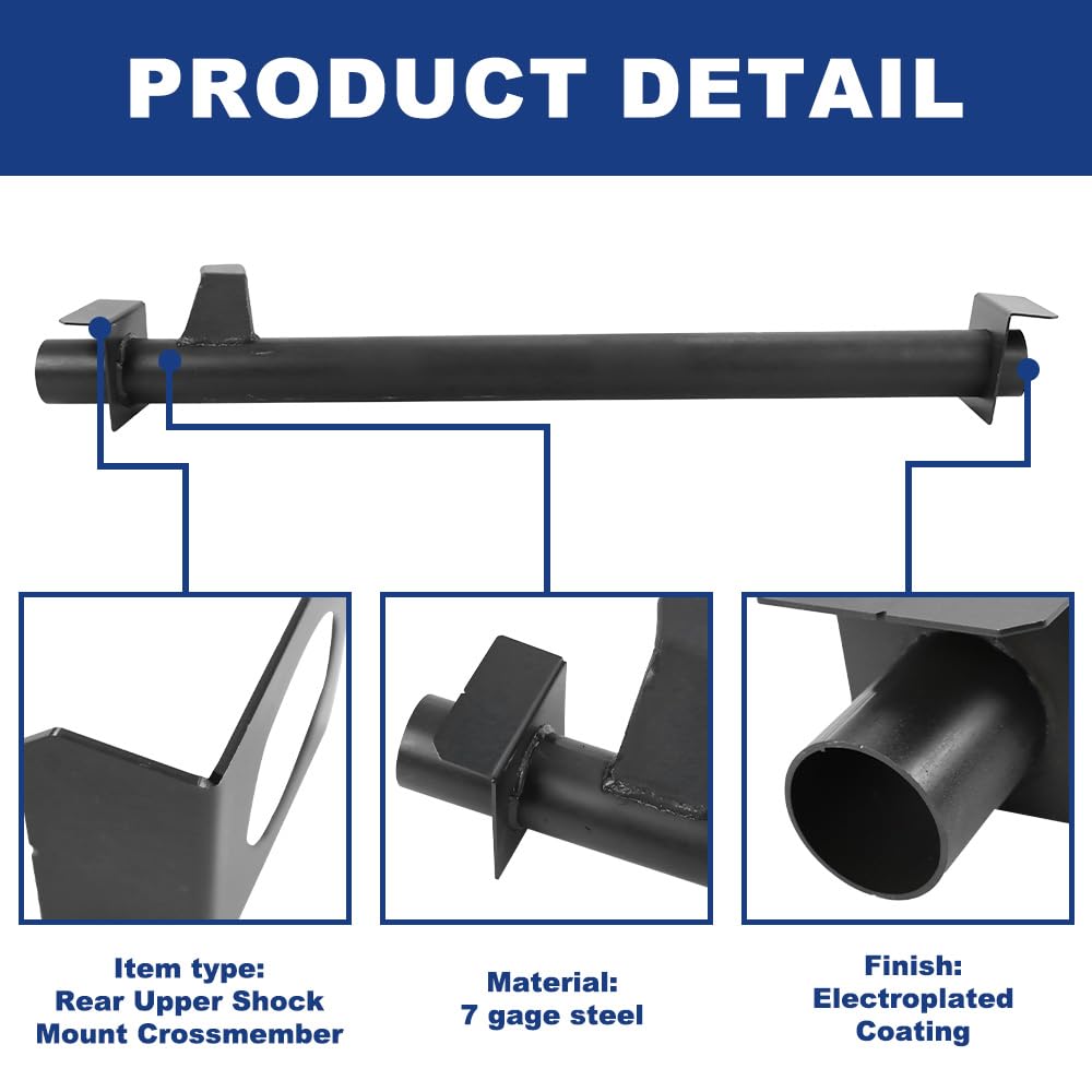 Mountainpeak Rear Upper Shock Mount Crossmember with Bracket Fit for 2007-2014 Chevy Silverado 1500 GMC Sierra 1500