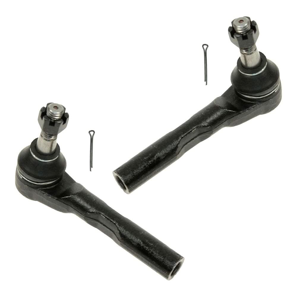TRQ Front Outer Tie Rod Set Compatible with 2003-2014 Chevrolet Express 1500 2003-2005 Express 2500 GMC Savana 1500 Savana 2500