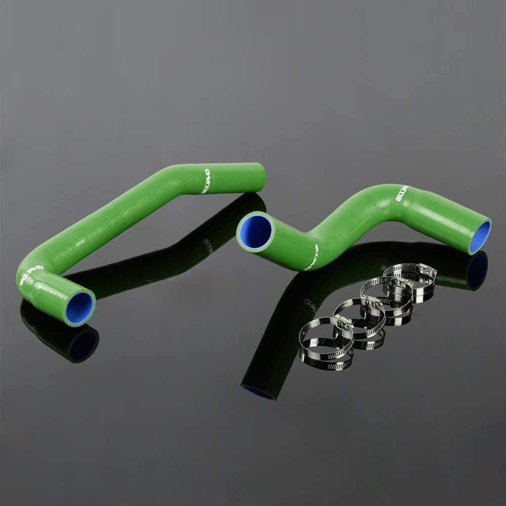 G-PLUS Silicone Radiator Hose Pipe Kit Compatible with Jeep Wrangler YJ/TJ 2.4L 4.2L 1987-2006 4.5mm Thickness 3-Ply Nylon Silic