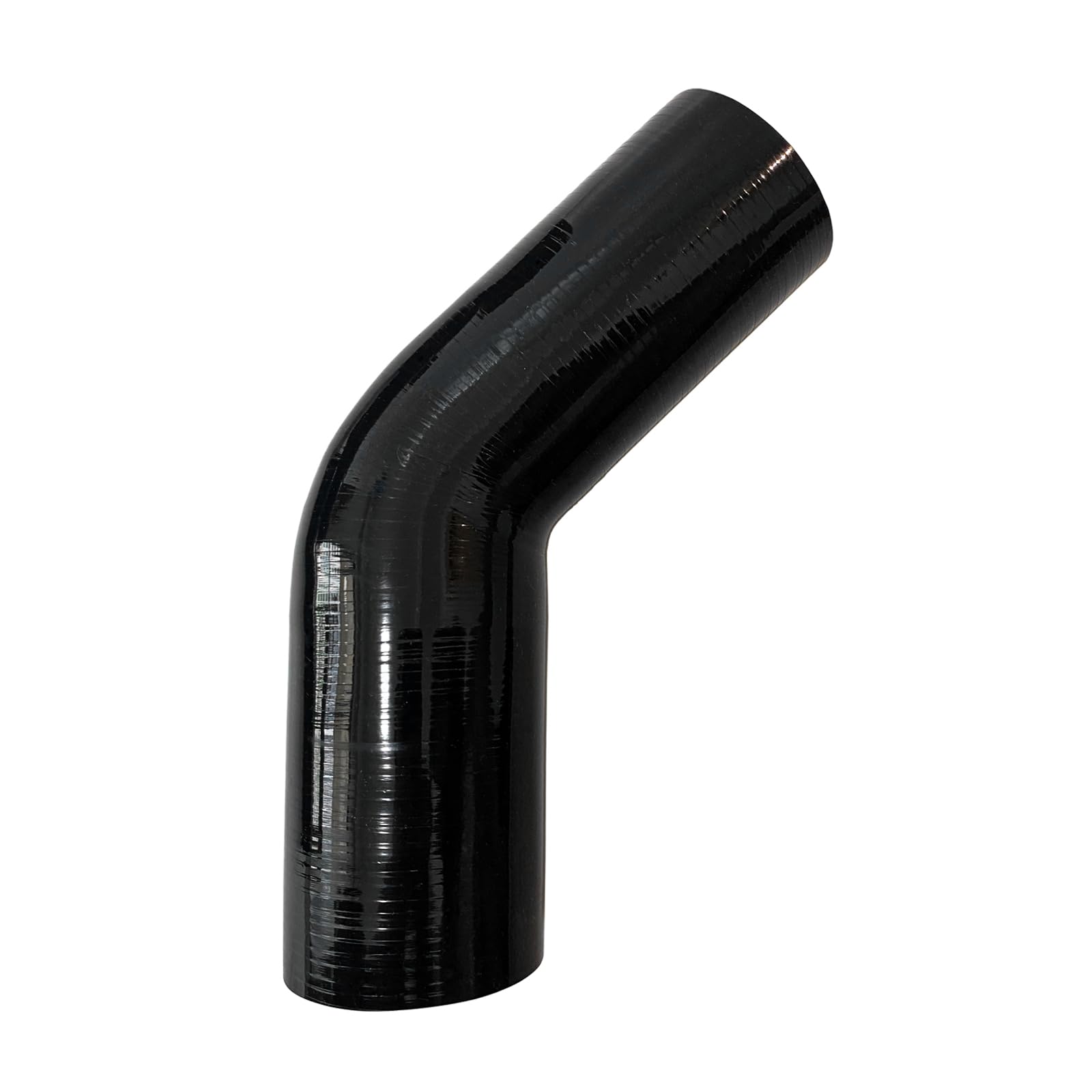 Haturmyko ID 2.75'' to 3'' 45 Degree Elbow Reducer Silicone Coupler - Leg Length 6'' (152mm) Universal 4-Ply Reinforced Silicone