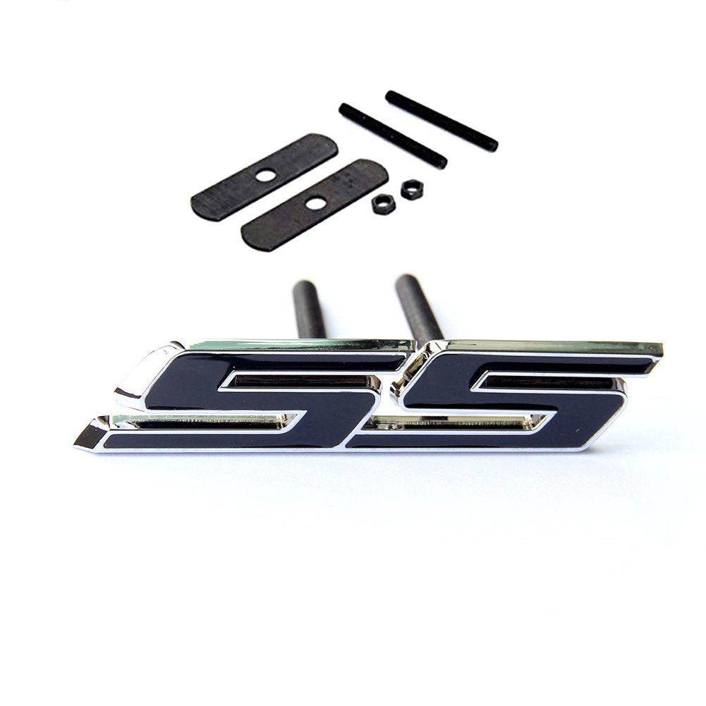 Yoaoo 1X Oem Grille Ss Emblem Badge 3D For Camaro Series Front Chrome Black