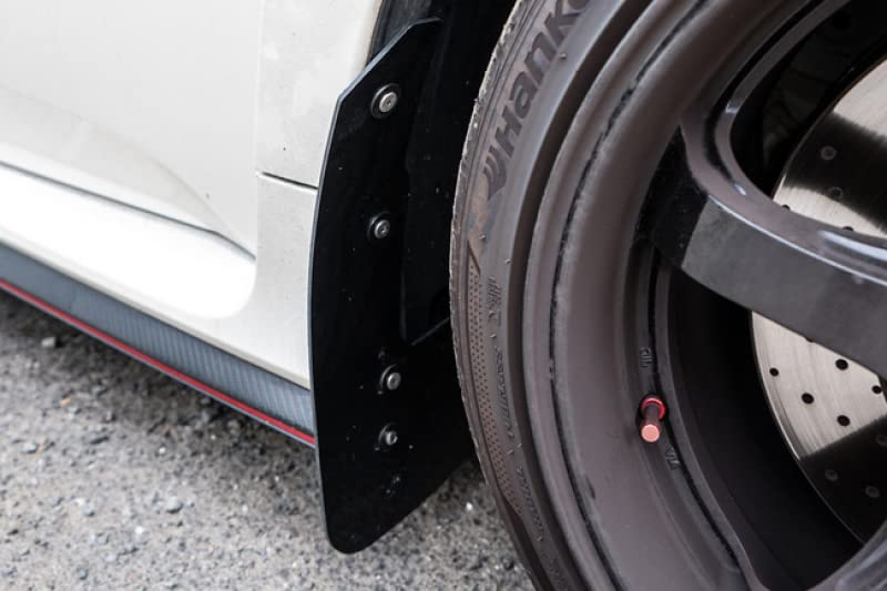 Rally Armor Ur Red Mud Flap W/Black Logo For 2017-18 Honda Civic Type R