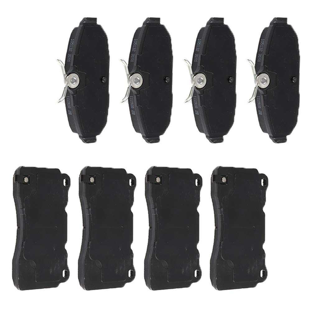 Automuto D1050 & D1082 Ceramic Brake Pads Kits, Front Rear Brake Pads Set Fit For 2007-2011 For Ford Mustang