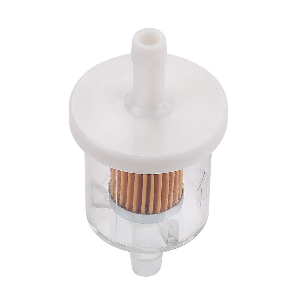 Alonegoer 6Pcs 49019-0027 For 40 Micron 1/4 Inline Fuel Filter Compatible With Kawasaki Fx481V Fx541V Fx600V Fx651V Fx691V Fx730