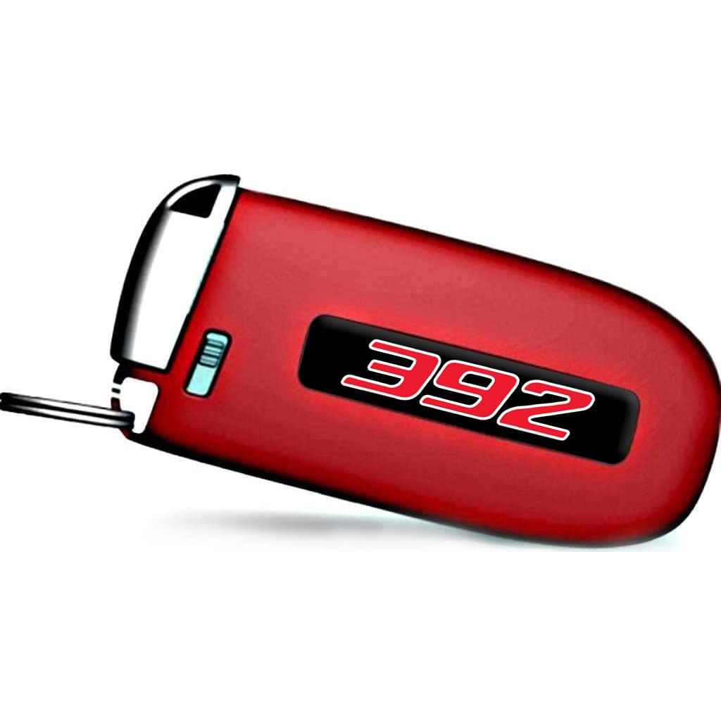 Toolepic Key Fob Badges Compatible With Challenger Charger Durango Vehicle 2015-2024- Set Of 2 - Finest Stickers Inlays Emblems For 392 Style, Perfect For Decals [Car Key Not Included]