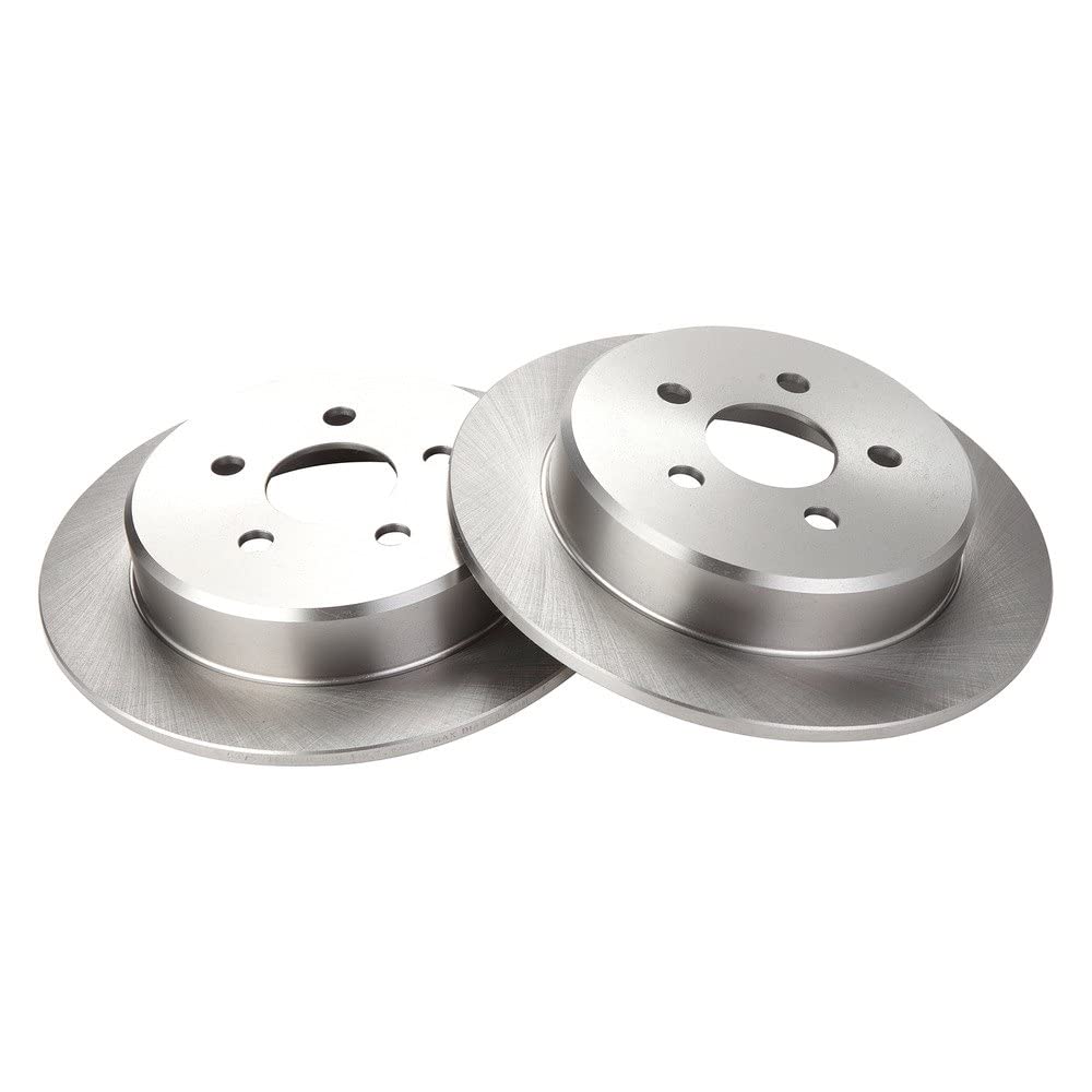Trq Rear Brake Rotors Set Solid Compatible With 1995-2000 Chrysler Cirrus 2001-2010 Pt Cruiser 1996-2006 Sebring 1995-2005 Dodge