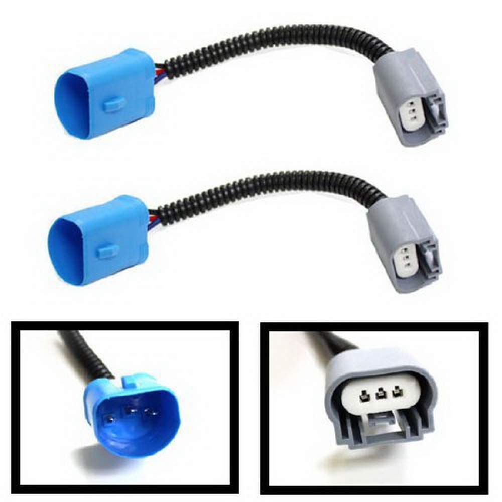 (2) iJDMTOY 9004 9007 HB5 to H13 9008 Pigtail Wire Wiring Harness Adapters Compatible with 9007/H13 Headlight Conversion Retrofi