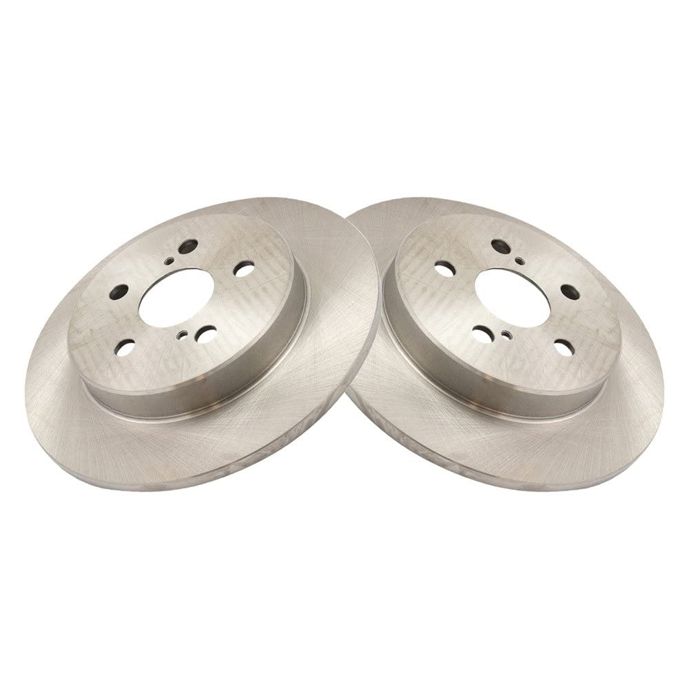 Trq Rear Brake Rotors Set Solid Compatible With 2019-2024 Toyota Corolla