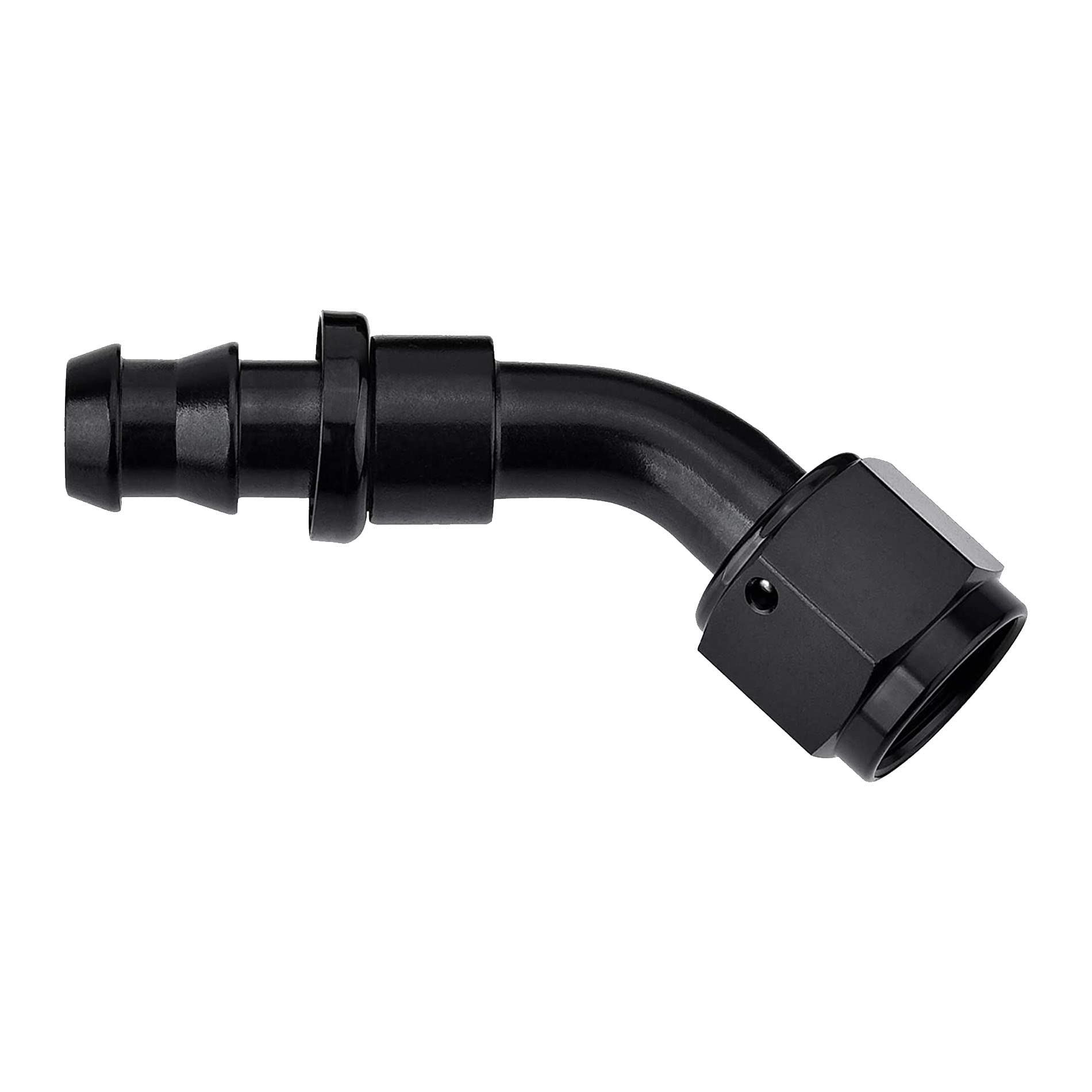 Evil Energy 6An 45 Degree Push Lock Hose Fitting End Black