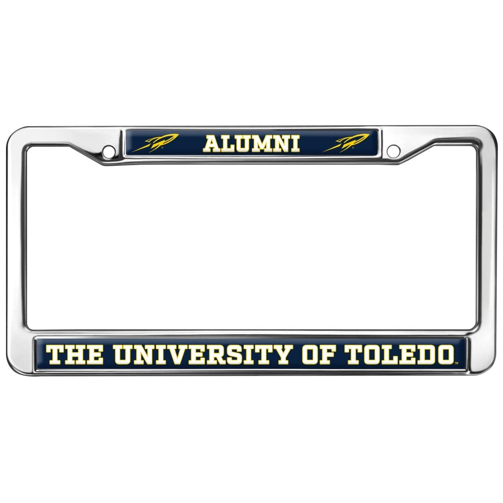 University of Toledo Alumni Logo Full Size Standard License Plate Metal Frame