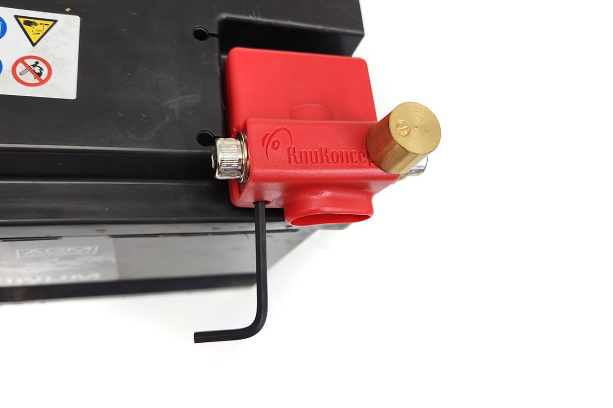 KnuKonceptz Ultimate Battery Terminal v2 Pair - Positive & Negative with Vertical Top Post Adapters, Model UBT-20PN-VTPA