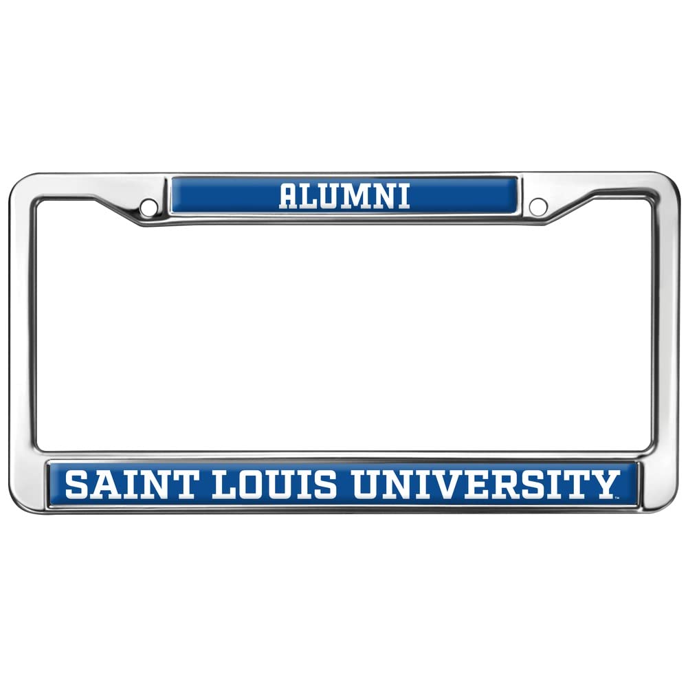 Saint Louis University Alumni Logo Full Size Standard License Plate Metal Frame