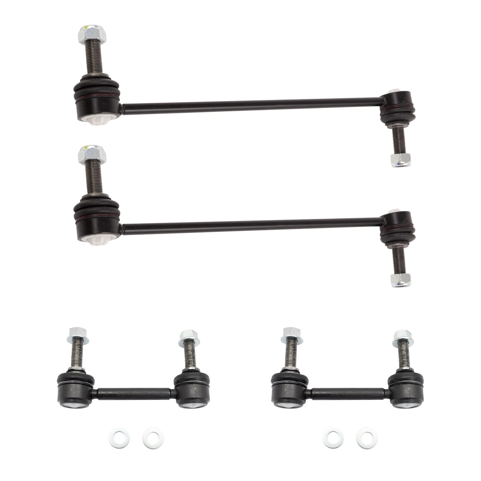 Trq Front & Rear Sway Bar Stabilizer Link Set Compatible With 2015-2022 Ford Edge 2013-2020 Fusion 2019-2020 Police Responder Hy