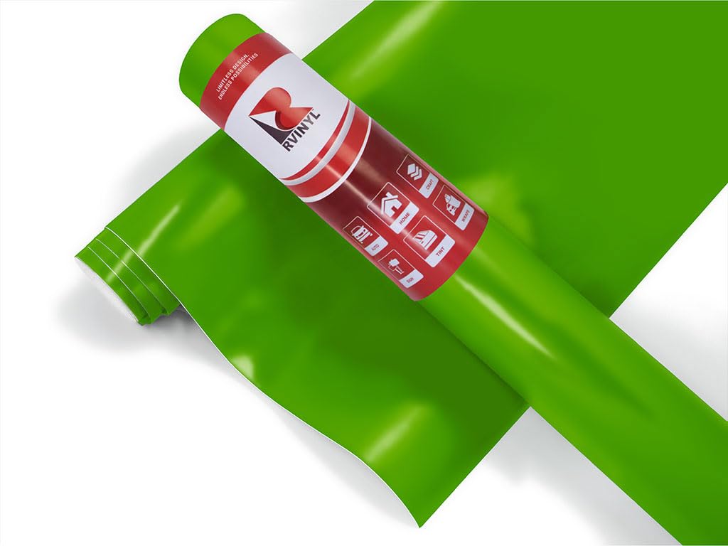 3M 2080 S196 Satin Apple Green (5Ft X 6In) Vinyl Wrap Film Sheet With Air-Release For Cars, Trucks & More (2.5Sq Ft Roll)