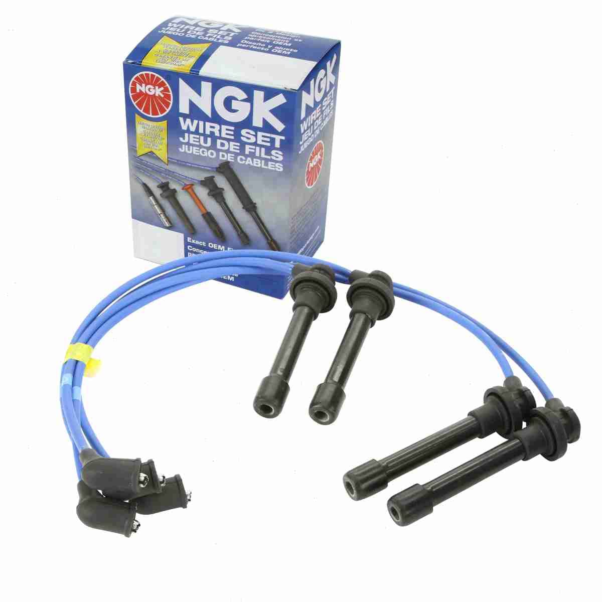 NGK Spark Plug Wire Set compatible with Honda Accord 2.2L 2.3L L4 1994-2002