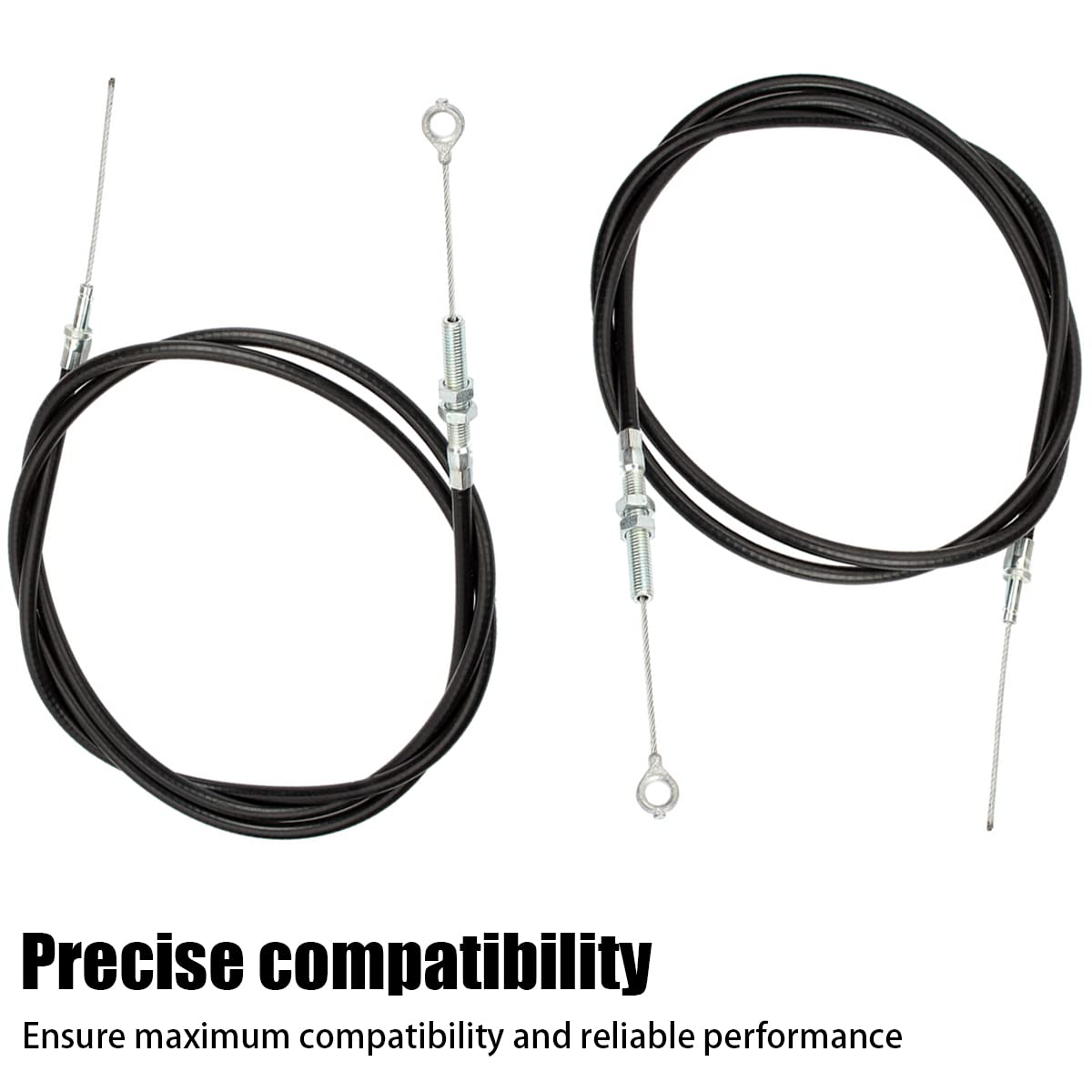 AUCELI Throttle Cable with Loop, Universal Casing for Manco 8252-1390 ASW Go Kart Go Cart, Replacement Throttle Cable 63 Inch Lo
