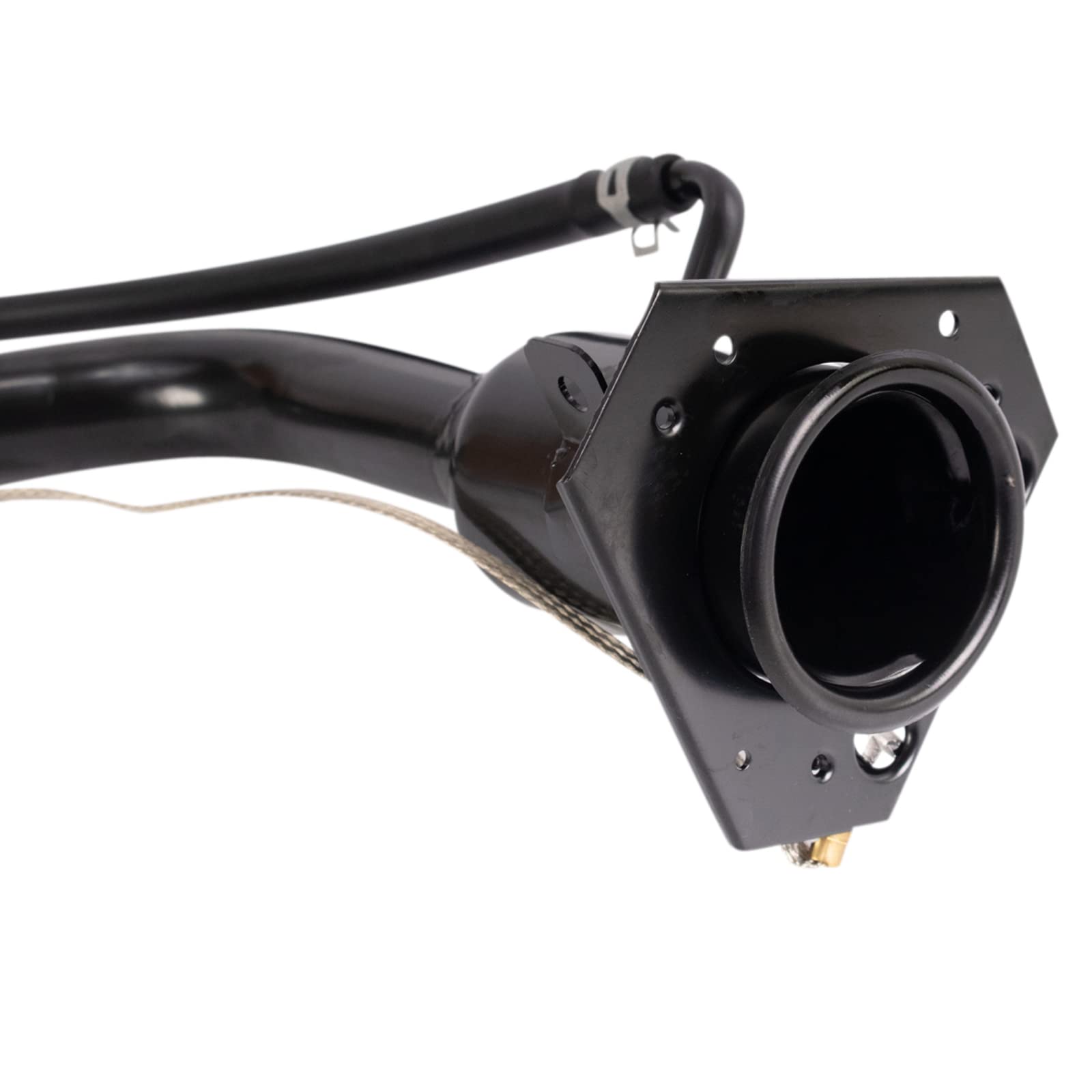 Trq Fuel Tank Filler Neck Black Compatible With 2005 Chevrolet Silverado 1500 Gmc Sierra 1500