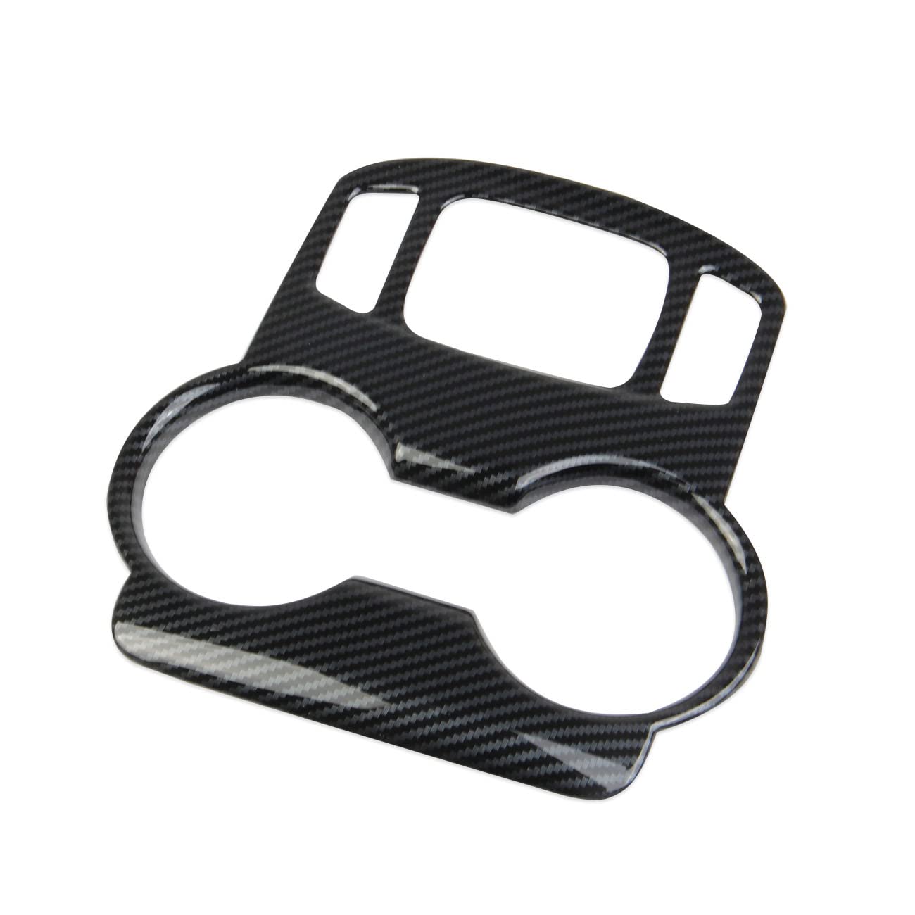 Korlot Carbon Fiber Cup Holder Knob Trim for GMC Terrain 2018-2024, Plastic, Carbon Fiber Grain, Model 22JB-GTEN-007