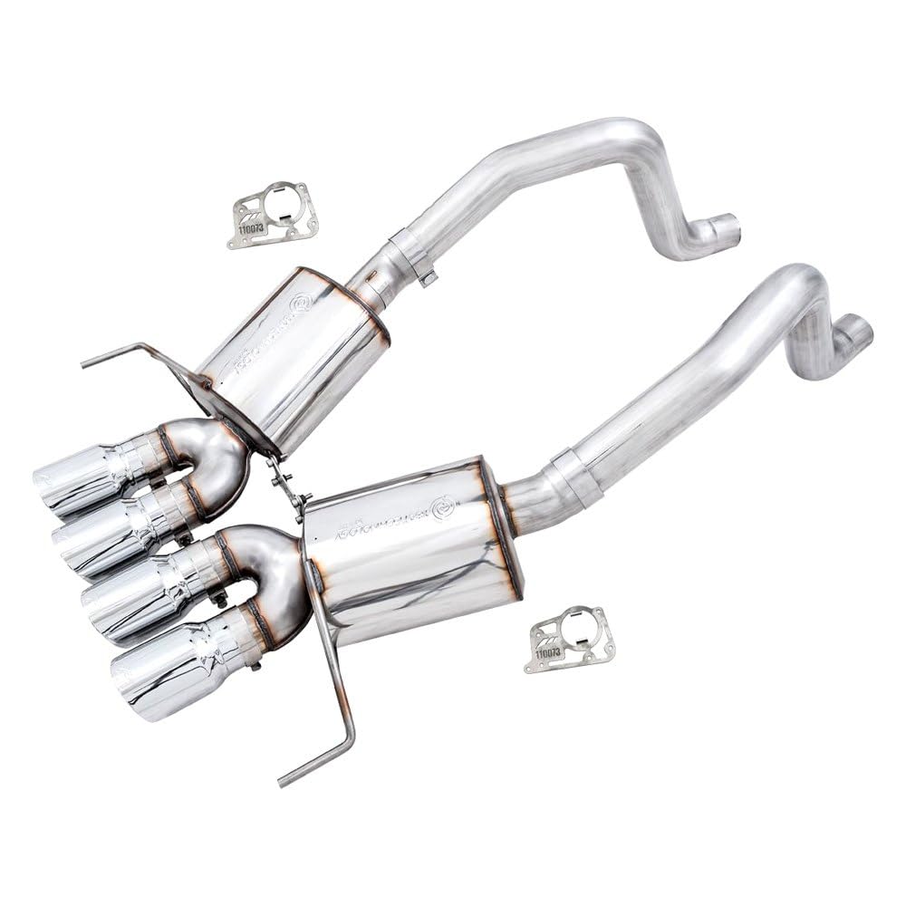 Awe Tuning 14-19 Chevy Corvette C7 Z06/Zr1 (W/O Afm) Touring Edition Axle-Back Exhaust W/Chrome Tips - 3015-42133