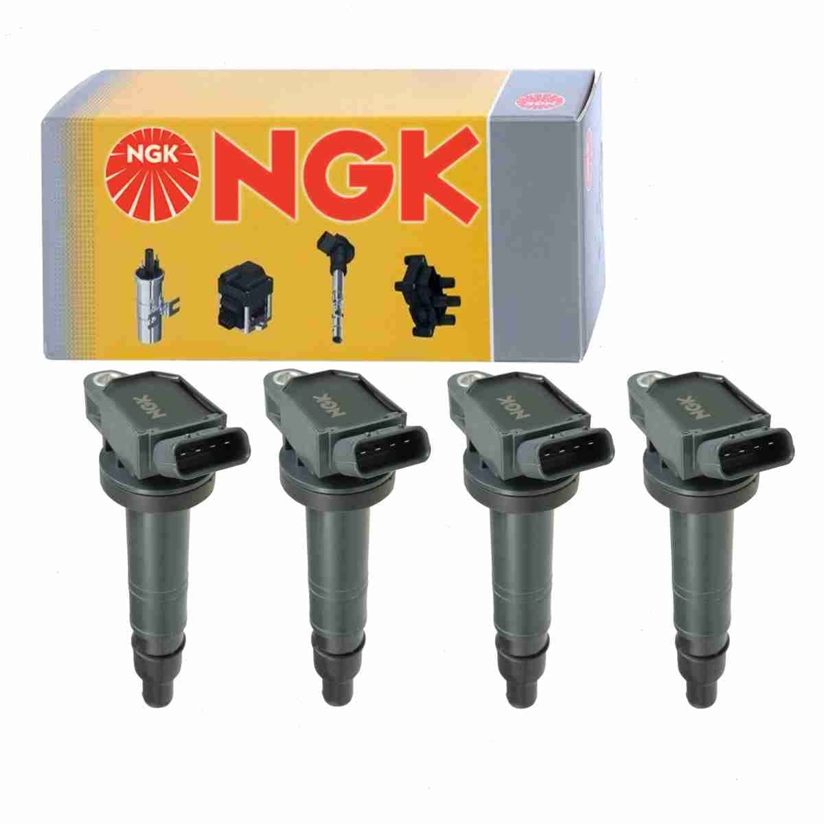 4 pc NGK Ignition Coils compatible with Scion xB 2.4L L4 2008-2015