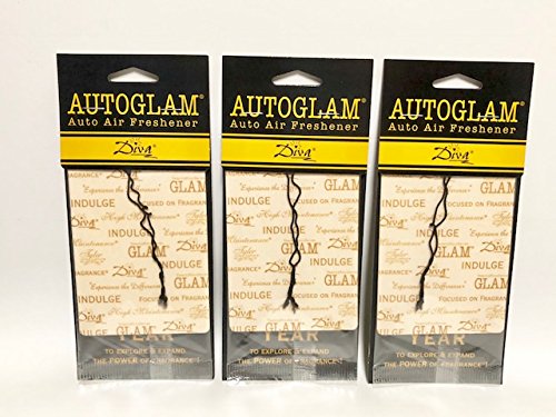 Tyler Candles Autoglam Auto Air Freshener, Diva, Set Of 3
